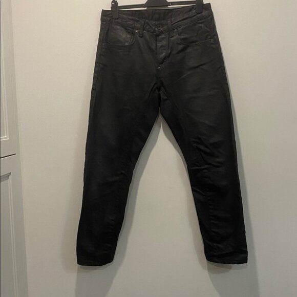 G-Star A Crotch 3D Straight Tapered Jeans Wax Black Size 33 - Picture 1 of 12